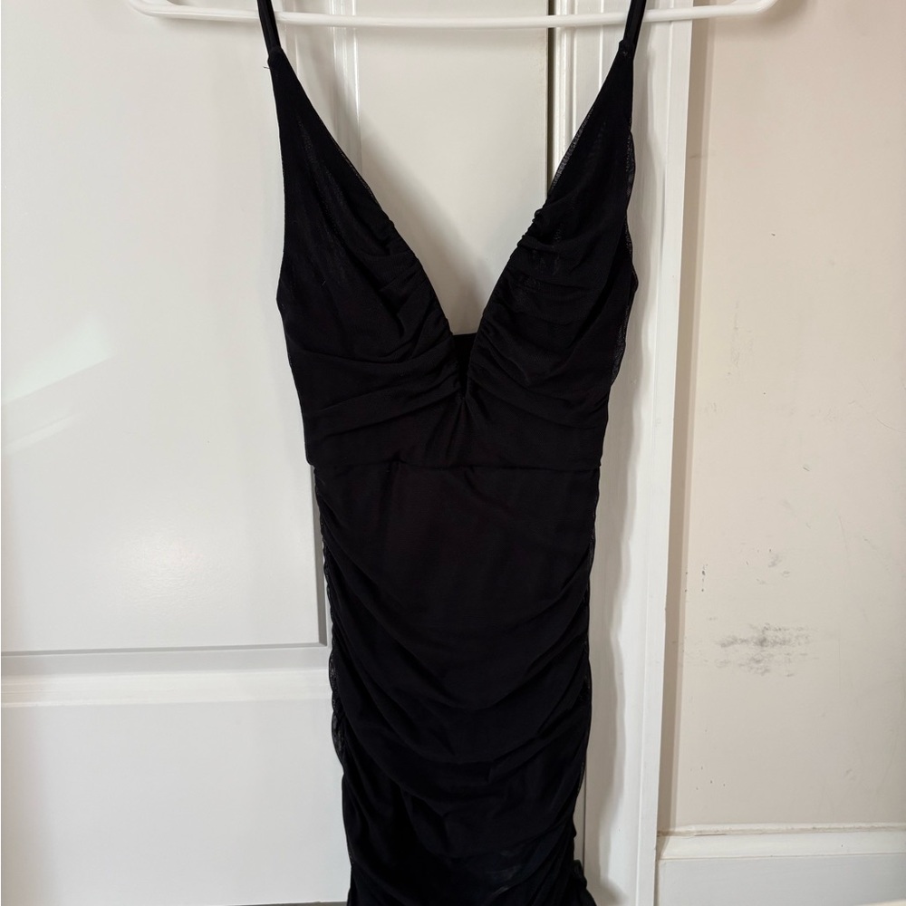 Lucy in the Sky Black Backless Dress